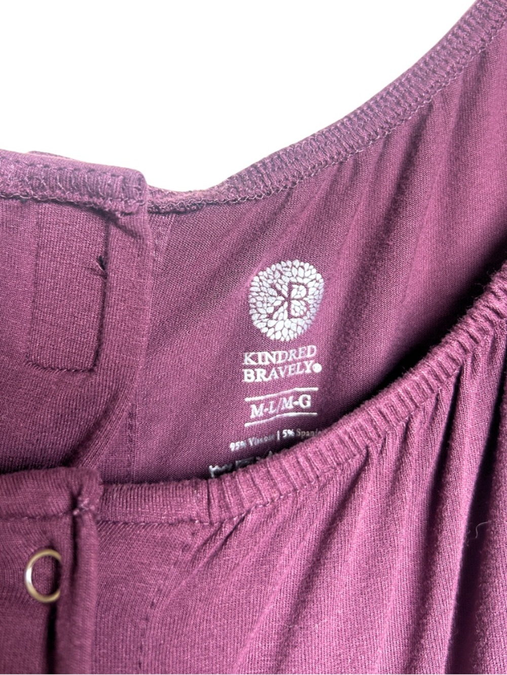 Kindred Bravely Button-Front Maternity Gown - Picture 6 of 8